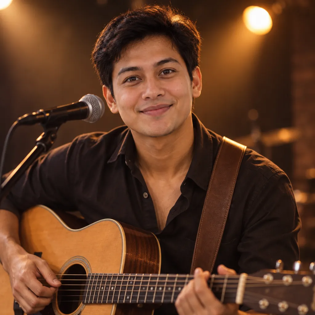 Musician on stage