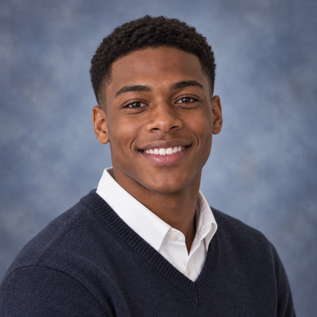 Yearbook classic headshot, Traditional turn pose